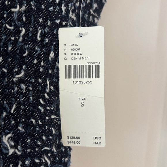 Anthropologie Maeve Needle-Punched Denim Vest - Picture 5 of 6